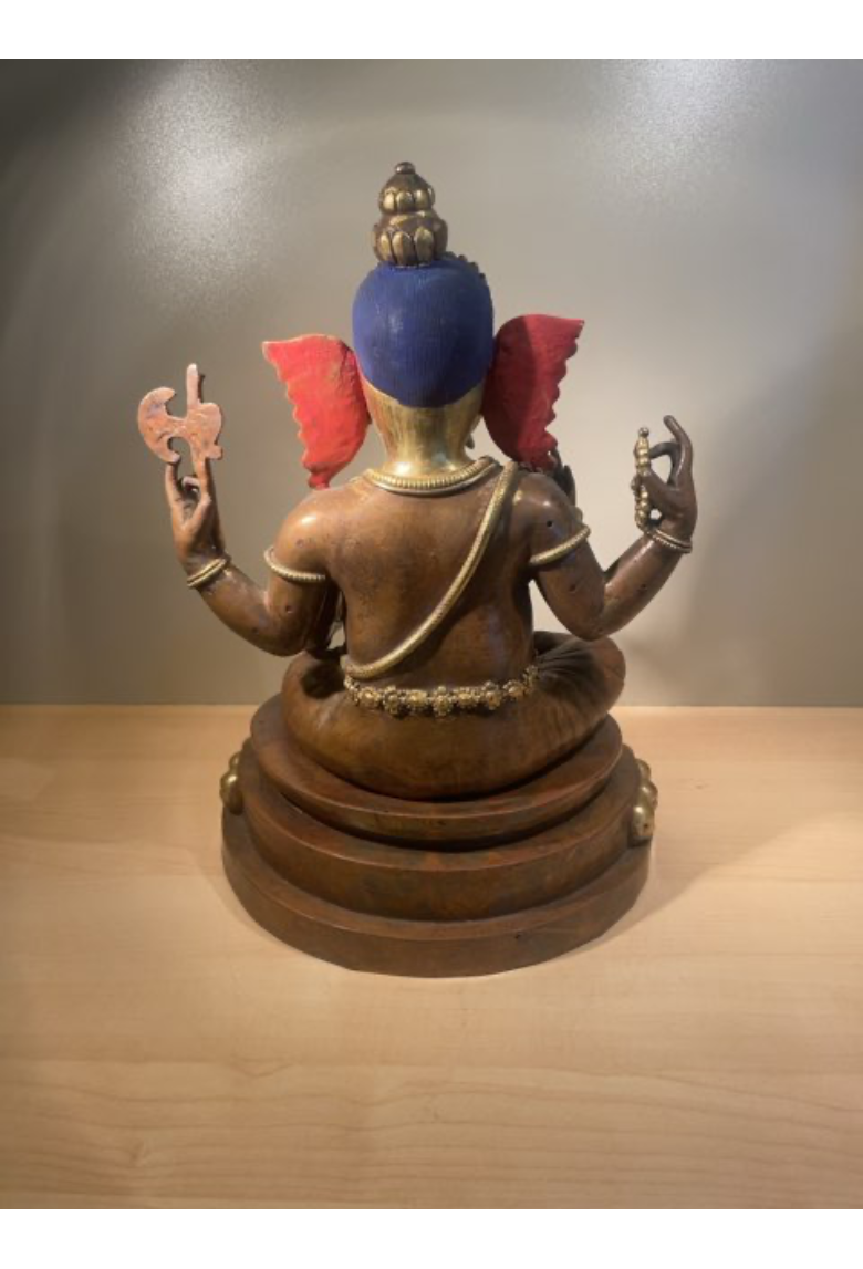Bronzeskulptur af Ganesha